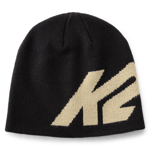 Large jacquard beanie - Black