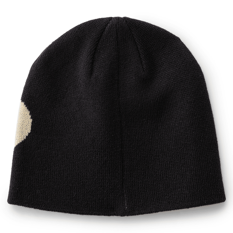 Large jacquard beanie - Black