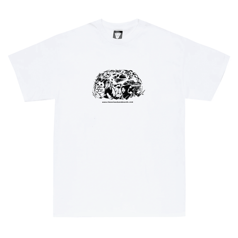 Brain collage t-shirt - White