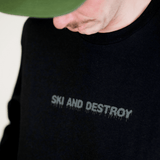 Ski & Destroy long sleeve - Black