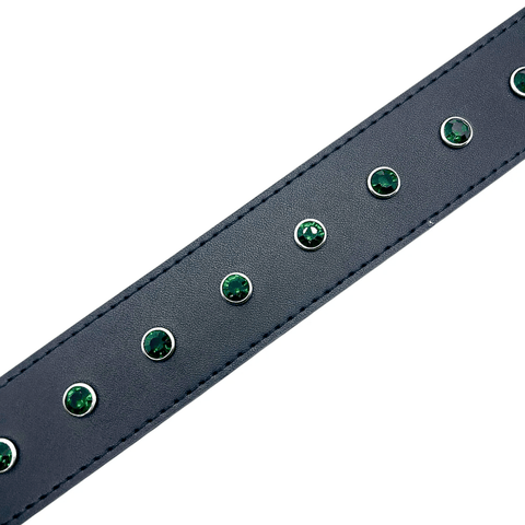 Rhinestone belt - Black