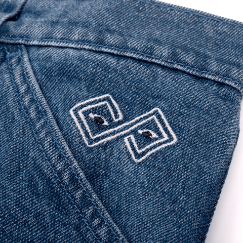 Ledge denim pants - Blue