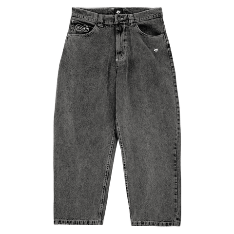 OG denim stitch pants - Distressed black