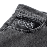 OG denim stitch pants - Distressed black