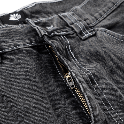 OG denim stitch pants - Distressed black