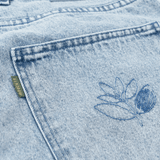 OG denim stitch pants - Washed blue