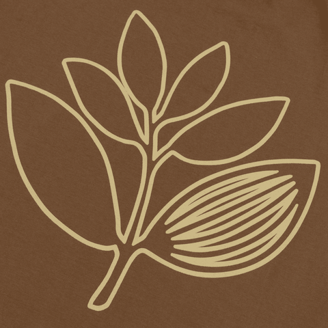 Outline t-shirt - Hazelnut