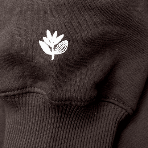 Script crewneck - Chocolate