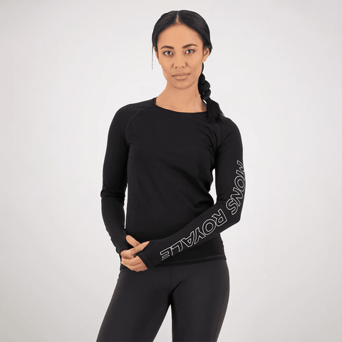 Bella merino Air-Con women's baselayer top - Black