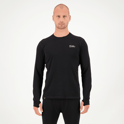 Cascade merino baselayer top - Black