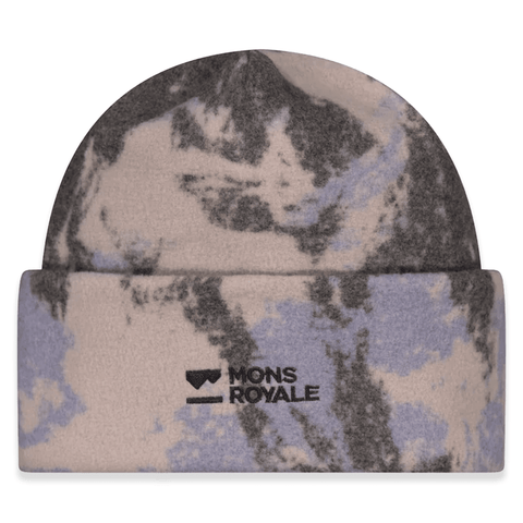 Pileup merino fleece beanie - Moonstone mountain camo