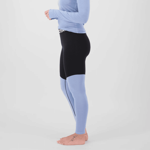 Cascade merino women's baselayer bottom - Black / Moonstone