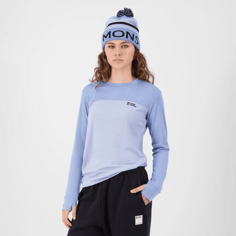 Yotei merino women's baselayer - Ice blue / Moonstone