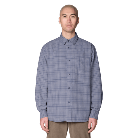 Dusk creek relaxed shirt - Better blue mini check