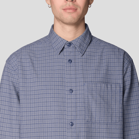 Dusk creek relaxed shirt - Better blue mini check
