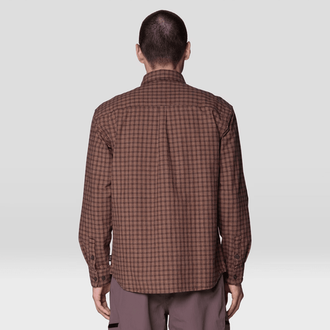 Dusk creek relaxed shirt - Deep mullberry mini check