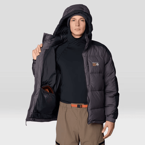 Flow factor™ down jacket - Shark / Black