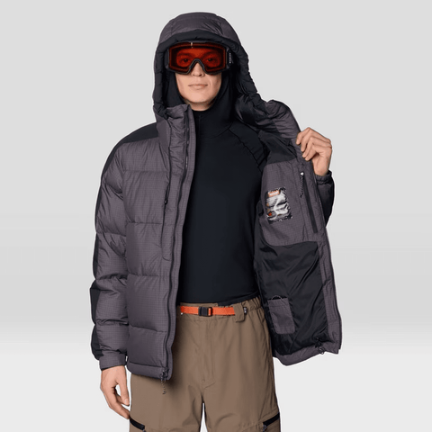 Flow factor™ down jacket - Shark / Black