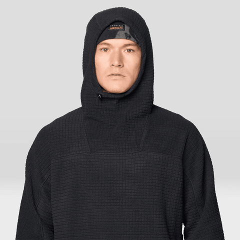 Summit grid™ big grid hoodie - Black