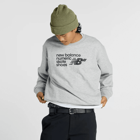 Numeric french terry crewneck - Athletic heather
