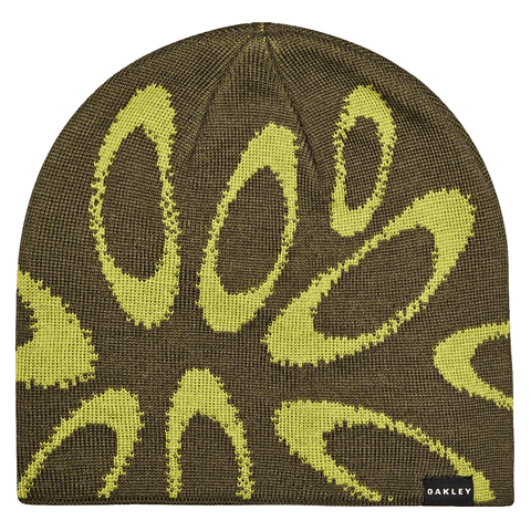 Ellipse graphic beanie - Deep olive / Cactus