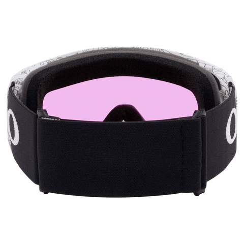 Line miner L goggle - Matte white ghost text / Prizm iced iridium