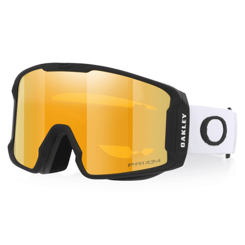 Line miner M goggle - Matte black & white / Prizm 24K iridium