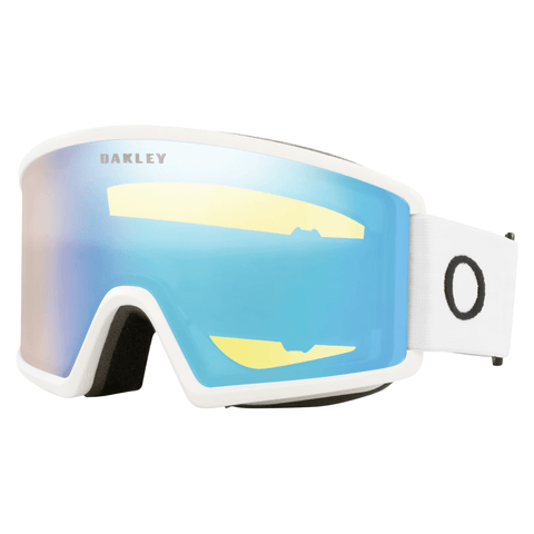 Target line L goggle - Matte white / Hi yellow