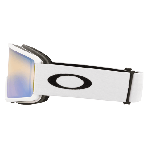 Target line L goggle - Matte white / Hi yellow