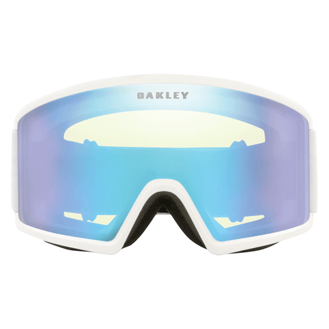 Target line L goggle - Matte white / Hi yellow