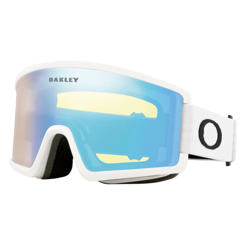 Target line M goggle - Matte white / Hi yellow