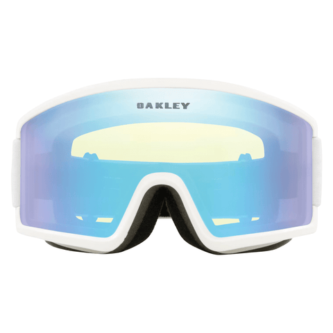 Target line M goggle - Matte white / Hi yellow