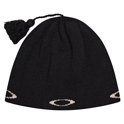 TC nordic tassel beanie - Pitch black