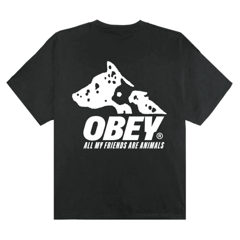 Animals heavyweight box t-shirt - Vintage black