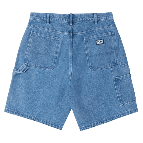 Bigwig denim carpenter shorts - Light indigo