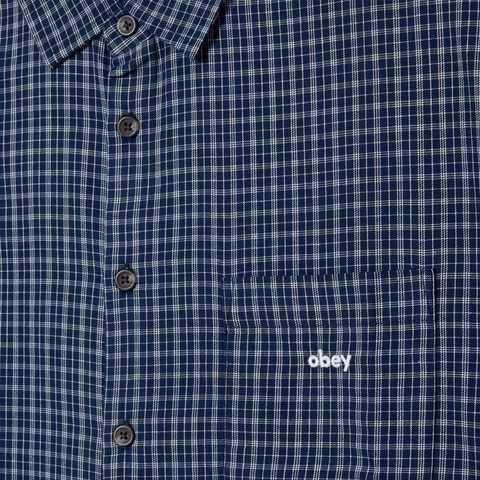 Bigwig Ian woven shirt - Academy navy