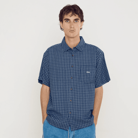 Bigwig Ian woven shirt - Academy navy