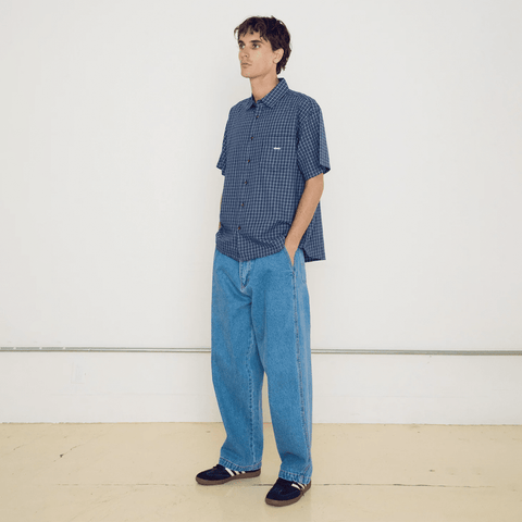 Bigwig Ian woven shirt - Academy navy