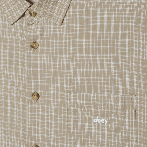 Bigwig Ian woven shirt - Dried sage