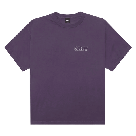 Bold outline t-shirt - Pigment plum perfect