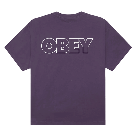 Bold outline t-shirt - Pigment plum perfect
