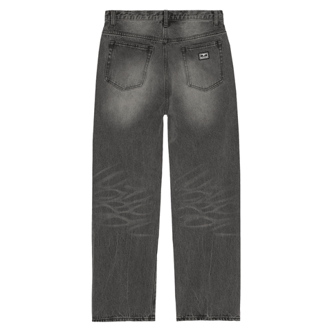 Boxcar straight leg denim pants - Archive grey