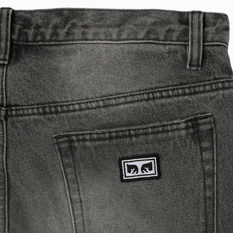 Boxcar straight leg denim pants - Archive grey