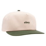 Case 5 panel snapback hat - Cedar green multi
