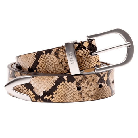 Classic leather belt - Snake