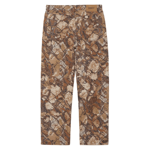 Classic baggy denim pants - Fence camo