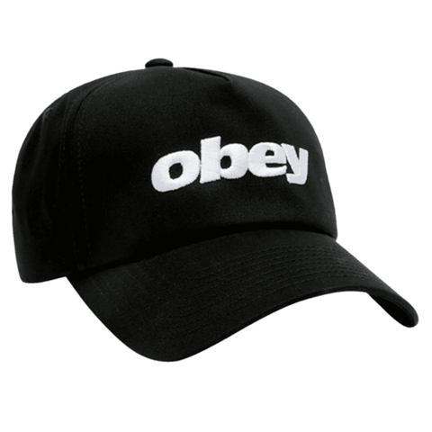 Delta 5 panel snapback hat - Black