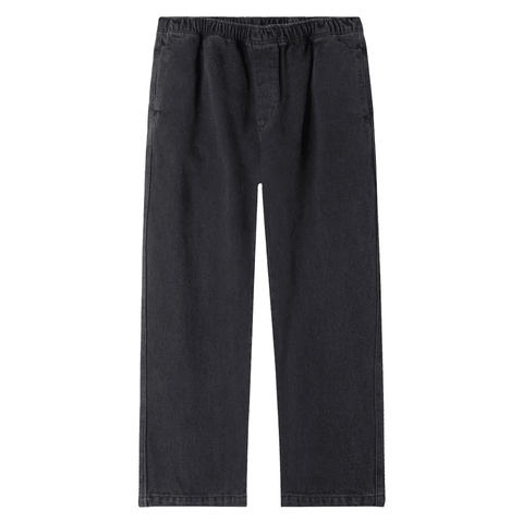 Denim easy pants - Faded black
