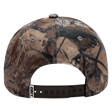 Design industries 5 panel snapback hat - Fence camo