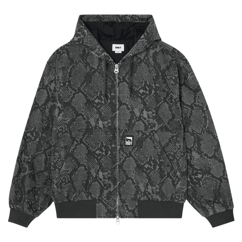 Glen zip up jacket - Grey snake